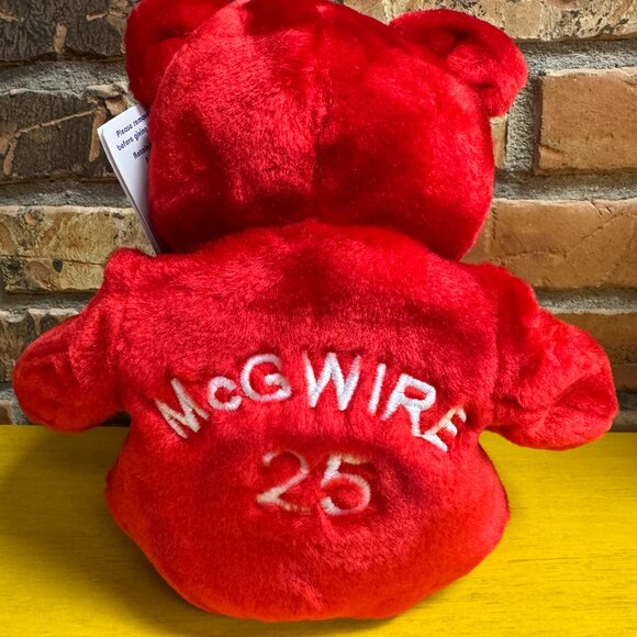 Vintage Salvino's Big Bammers Mark McGwire MLB Baseball Beanie Babies Plush NWT - Picture 1 of 6